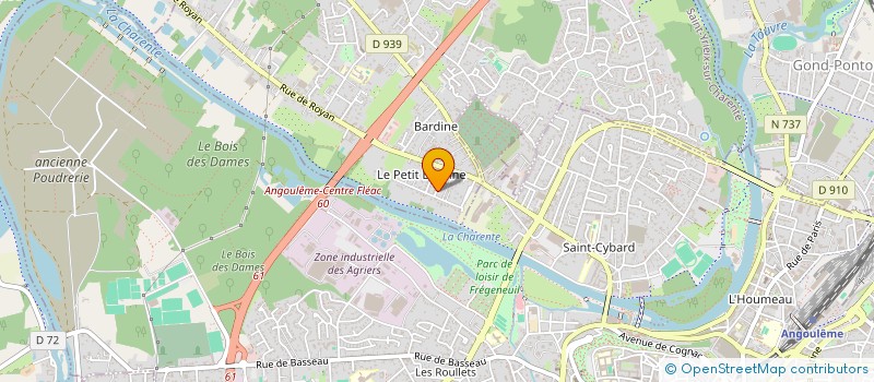 localisation de l'entreprise SCI LES POTLES à SAINT-YRIEIX-SUR-CHARENTE
