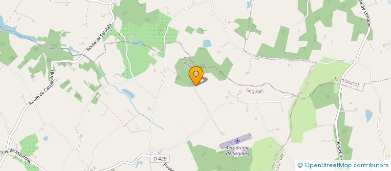 localisation de l'entreprise SCI LES POTTERS  SEGALAS