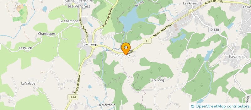 localisation de l'entreprise SCI LES POUGES  CLERGOUX