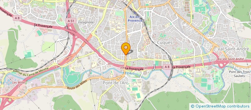 localisation de l'entreprise SCI LES POUILLOUX à AIX-EN-PROVENCE