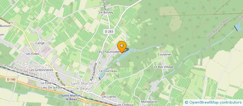 localisation de l'entreprise SCI LES POUJEAUX  SAINT-MARTIN-LE-BEAU