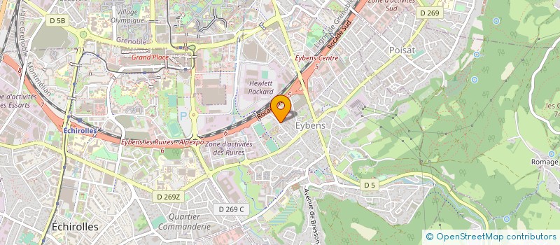 localisation de l'entreprise SCI LES POULARDES  EYBENS