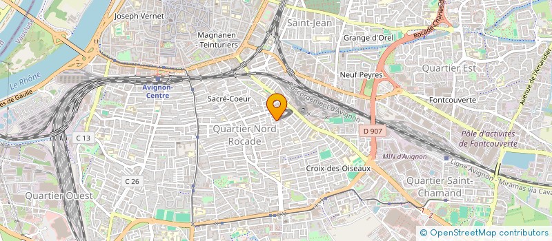 localisation de l'entreprise SCI LES POULES  AVIGNON