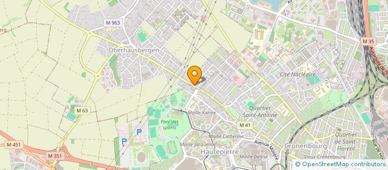 localisation de l'entreprise SCI LES POUSSINS  OBERHAUSBERGEN