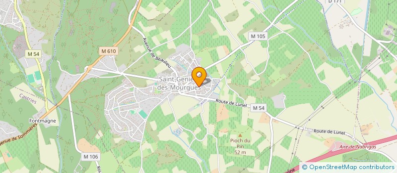 localisation de l'entreprise SCI LES POUSSINS  SAINT-GENIES-DES-MOURGUES