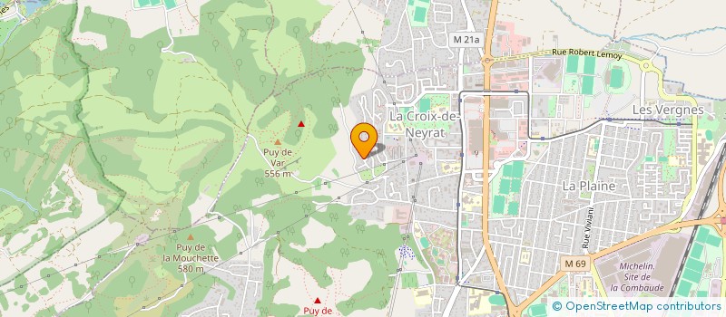 localisation de l'entreprise SCI LES PRADEAUX  CLERMONT-FERRAND