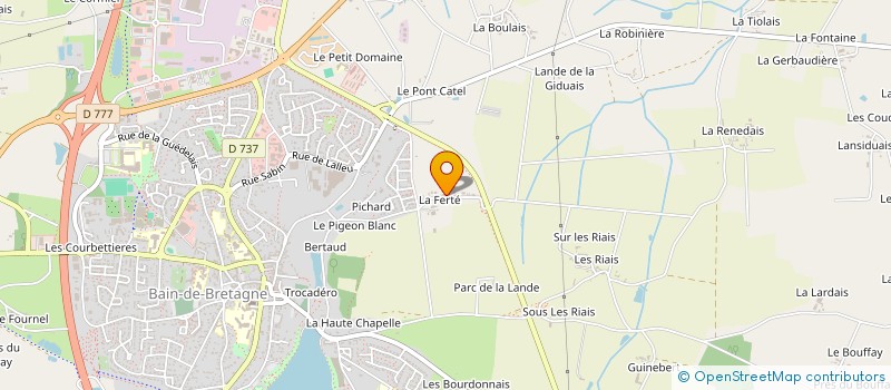 localisation de l'entreprise SCI LES PRAIRIES  BAIN-DE-BRETAGNE