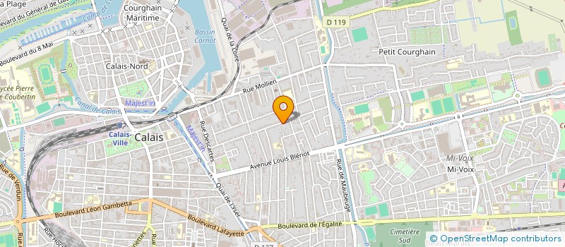 localisation de l'entreprise SCI LES PRAIRIES  CALAIS