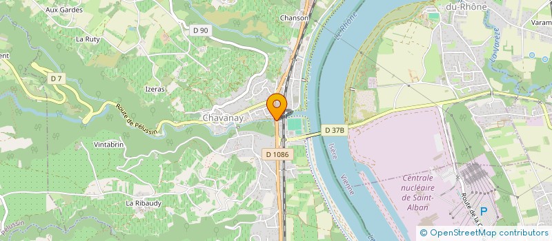localisation de l'entreprise SCI LES PRAIRIES  CHAVANAY