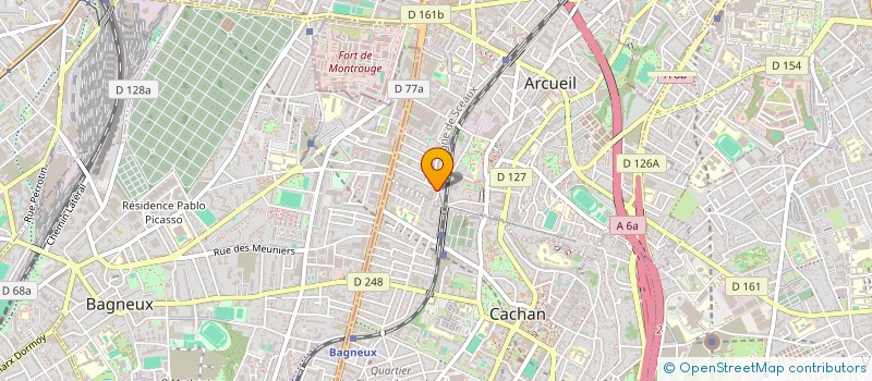 localisation de l'entreprise SCI LES PRATICIENS ARCUEILLAIS  ARCUEIL