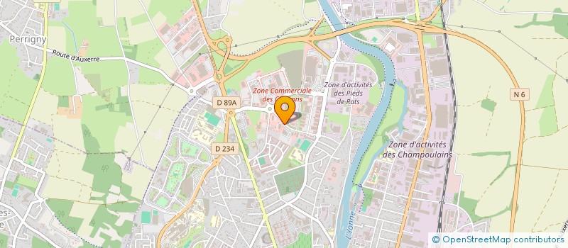 localisation de l'entreprise SCI LES PREAUX à AUXERRE