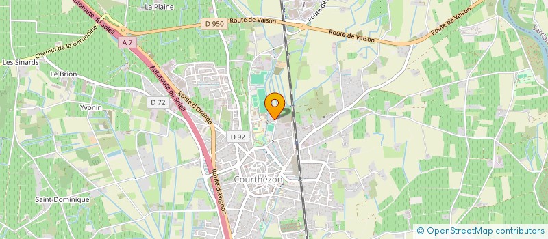 localisation de l'entreprise SCI LES PREAUX  COURTHEZON