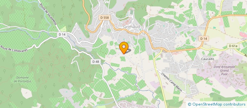 localisation de l'entreprise SCI LES PREFS IMMOBILIER  GRIMAUD