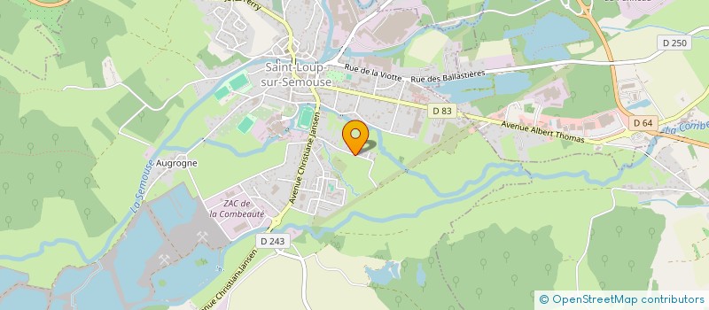 localisation de l'entreprise SCI LES PRES  SAINT-LOUP-SUR-SEMOUSE