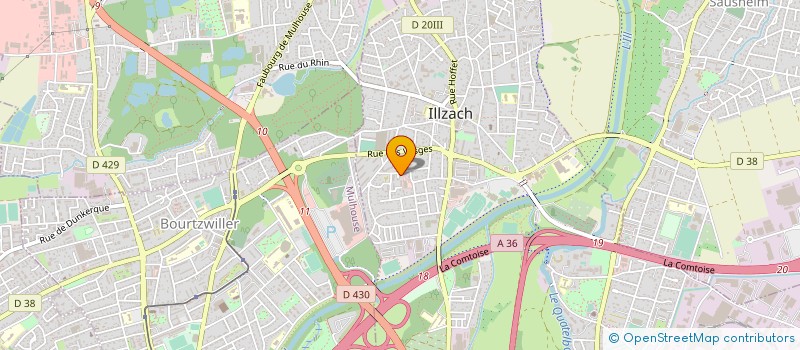 localisation de l'entreprise SCI LES PRES  ILLZACH