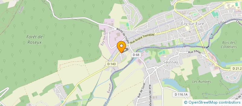 localisation de l'entreprise SCI LES PRES  EZY-SUR-EURE