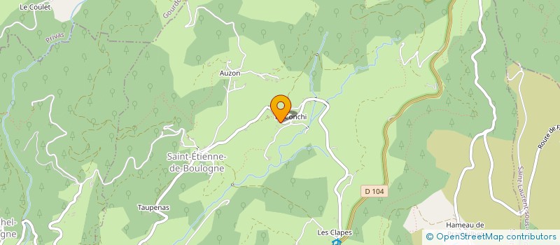 localisation de l'entreprise SCI LES PRES  SAINT-ETIENNE-DE-BOULOGNE