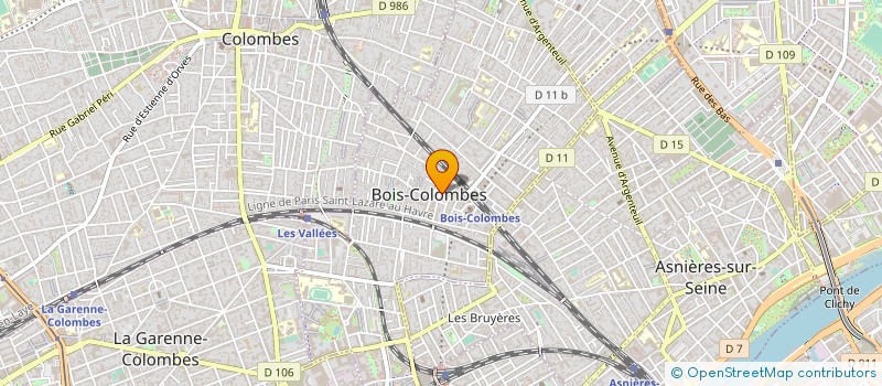 localisation de l'entreprise SCI LES PRES BOIS à BOIS-COLOMBES