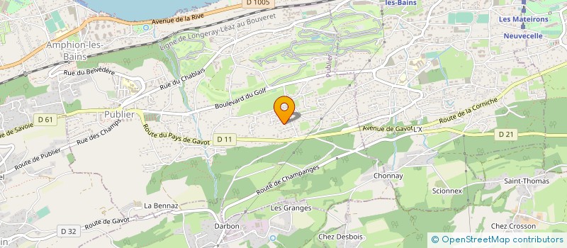 localisation de l'entreprise SCI LES PRES D'EN BAS  BERNEX