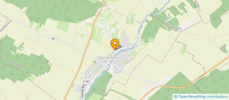 localisation de l'entreprise SCI LES PRES DE LA BONDE  DANNEMOIS