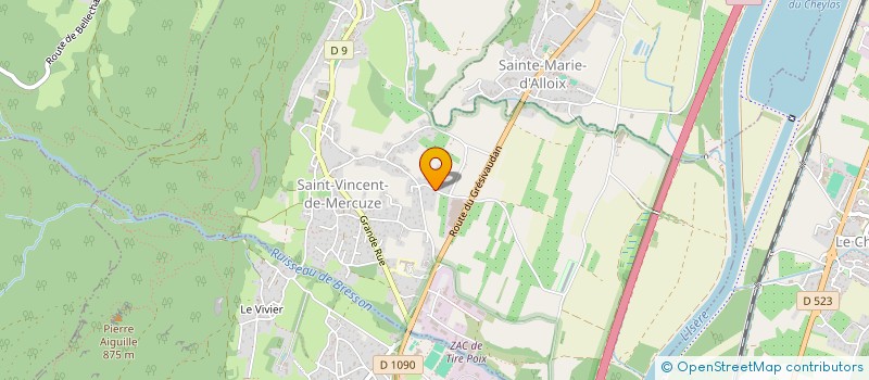 localisation de l'entreprise SCI LES PRES DE SAINT VINCENT  SAINT-VINCENT-DE-MERCUZE