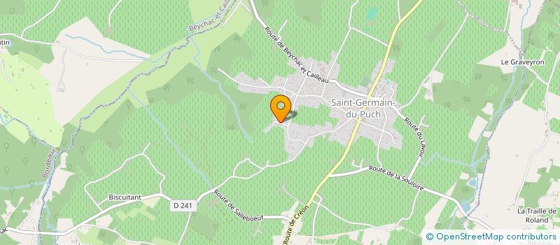 localisation de l'entreprise SCI LES PRES DE SAUJAN  SAINT-GERMAIN-DU-PUCH