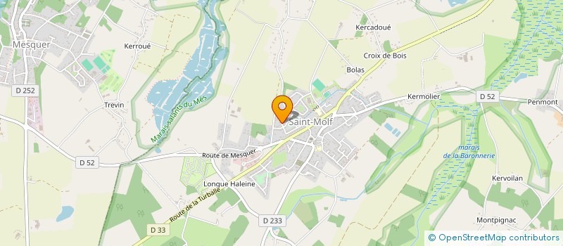 localisation de l'entreprise SCI LES PRES DU DUGAN à SAINT-MOLF