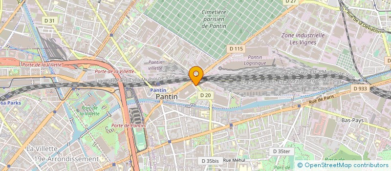 localisation de l'entreprise SCI LES PRES DU PATIS à PANTIN