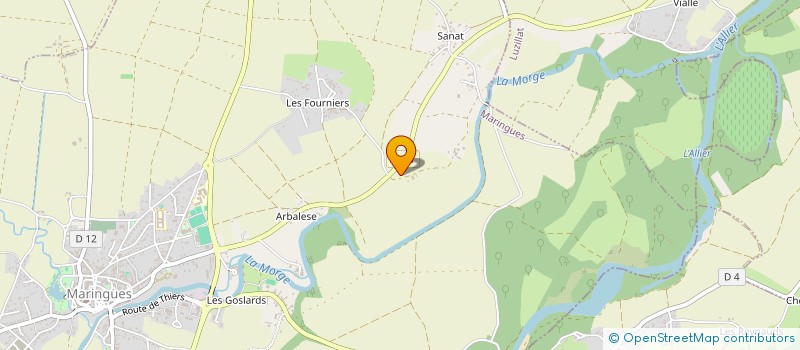 localisation de l'entreprise SCI LES PRES GRENET  MARINGUES