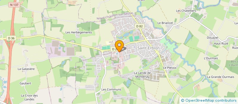 localisation de l'entreprise SCI LES PRES MELES  SAINT-ERBLON