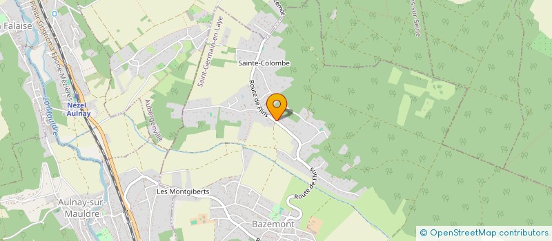 localisation de l'entreprise SCI LES PRES POULAINS  BAZEMONT