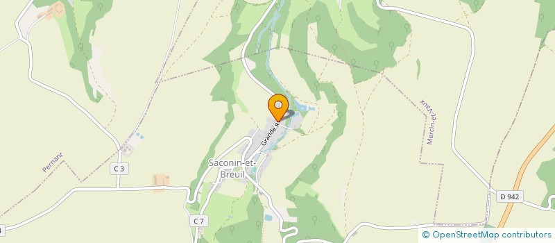 localisation de l'entreprise SCI LES PRES RENAULT  SACONIN-ET-BREUIL