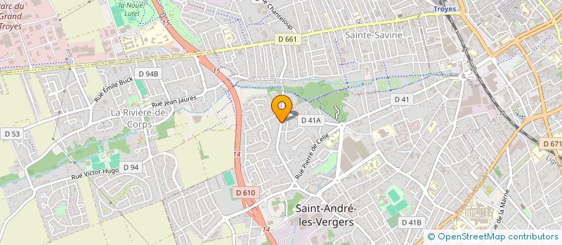 localisation de l'entreprise SCI LES PRES S.A.B.O.D.  SAINT-ANDRE-LES-VERGERS