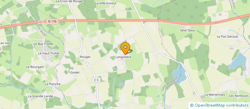 localisation de l'entreprise SCI LES PRES SALES  SAINT-BROLADRE