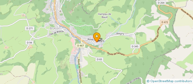 localisation de l'entreprise SCI LES PRES SITOZ  PONT D'HERY