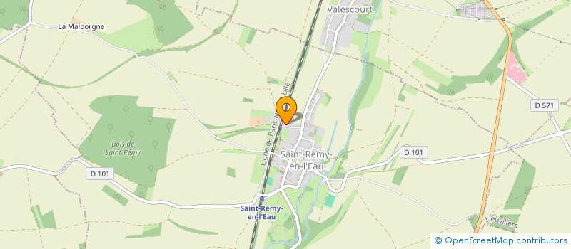 localisation de l'entreprise SCI LES PRES VAGUETS  SAINT-REMY-EN-L'EAU