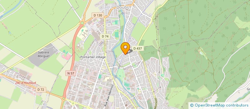 localisation de l'entreprise SCI LES PRES VALET  DOUBS