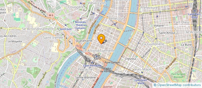 localisation de l'entreprise SCI LES PRES VERTS  LYON