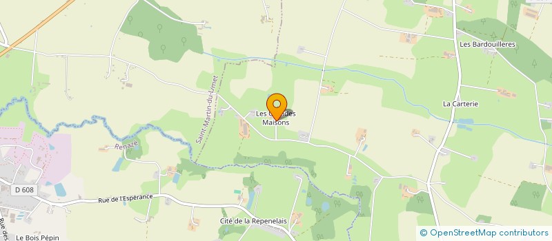 localisation de l'entreprise SCI LES PRES VERTS  BOISSIERE (LA)