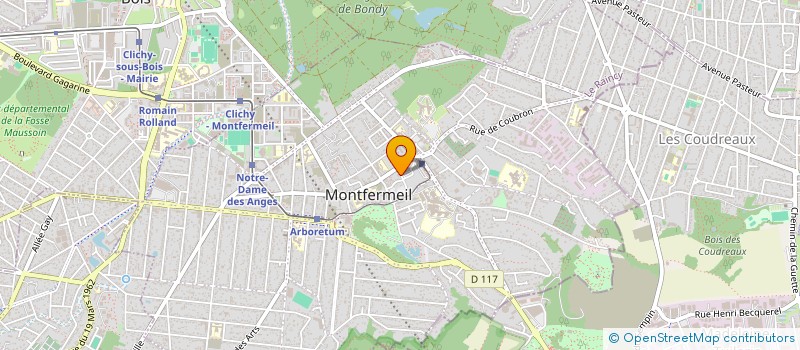 localisation de l'entreprise SCI LES PRESENTS DU PASSE à MONTFERMEIL