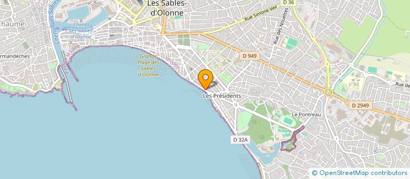 localisation de l'entreprise SCI LES PRESIDENTS à LES SABLES D'OLONNE