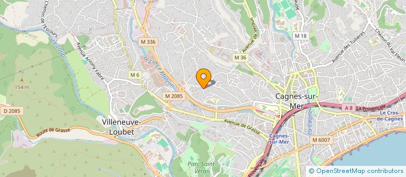 localisation de l'entreprise SCI LES PRESSES à CAGNES SUR MER