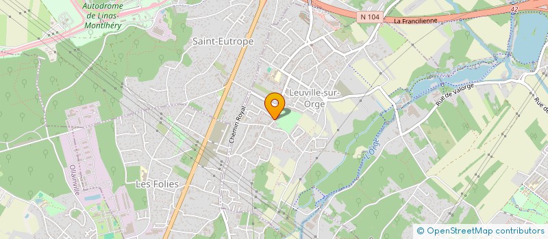 localisation de l'entreprise SCI LES PRESSOIRS  LEUVILLE-SUR-ORGE