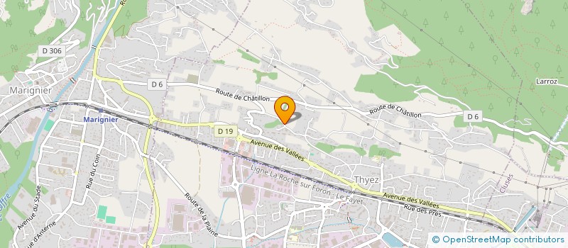 localisation de l'entreprise SCI LES PREVOTS  THYEZ