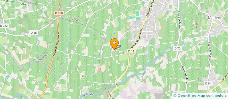 localisation de l'entreprise SCI LES PREYAUTS  CAROMB