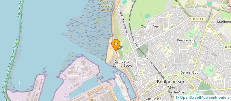 localisation de l'entreprise SCI LES PRIMEVERES à BOULOGNE-SUR-MER