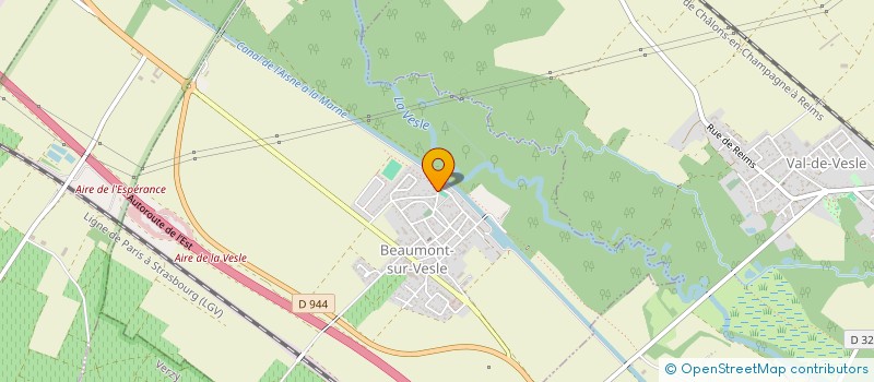 localisation de l'entreprise SCI LES PRIMEVERES  LIVRY-LOUVERCY