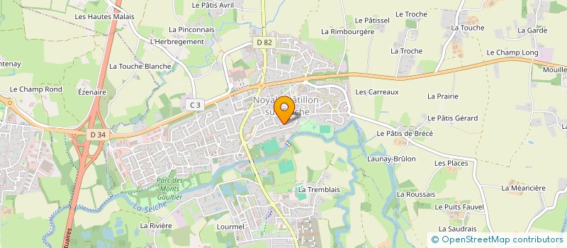 localisation de l'entreprise SCI LES PRIMEVERES  NOYAL-CHATILLON-SUR-SEICHE