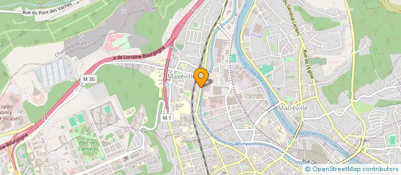 localisation de l'entreprise SCI LES PRIMEVERES  MAXEVILLE