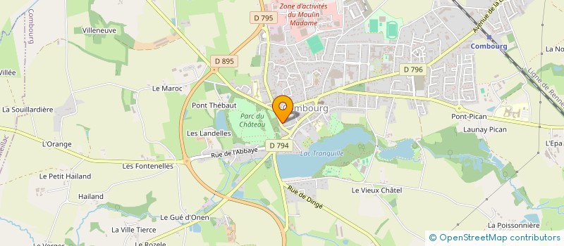 localisation de l'entreprise SCI LES PRINCES  COMBOURG